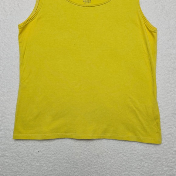 Eileen Fisher Yellow Organic Cotton Lycra Tank Top Women's Size S Sleeveless - Picture 5 of 12
